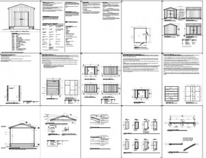 10x12 Shed Blueprints