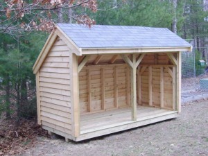 building a firewood shed