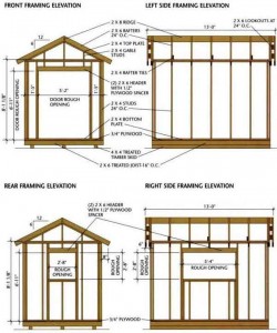 Shed floor blueprints 8x12