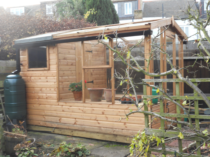 Garden Shed Greenhouse Combo
