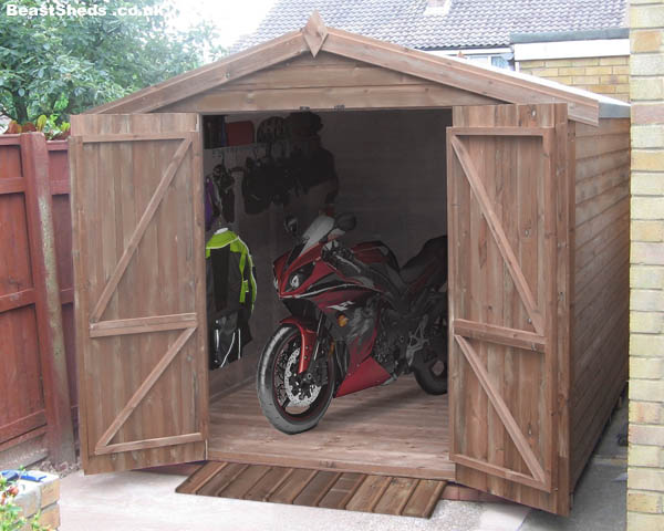 Motorbike Shed : Wood Shed Plans Guide  Shed Plans Kits