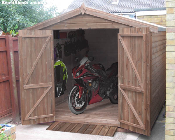 Motorbike Shed : Wood Shed Plans Guide Shed Plans Kits