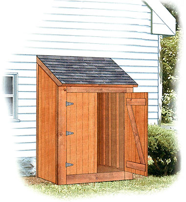 outdoor storage building plans