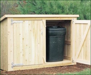 Outdoor Trash Shed