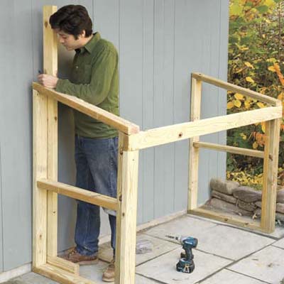   How to build a trash shed
