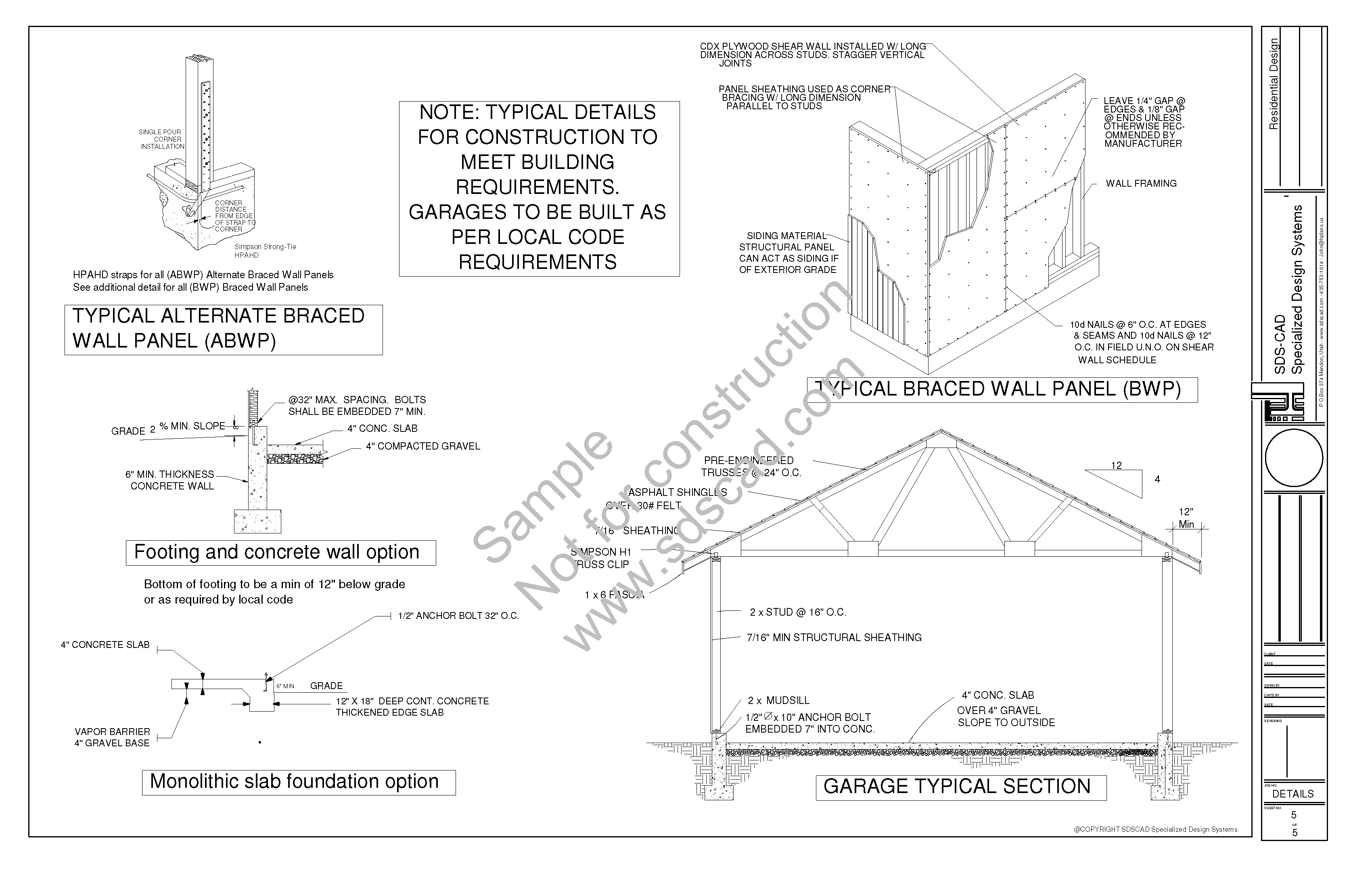 20 X 20 Shed Plans