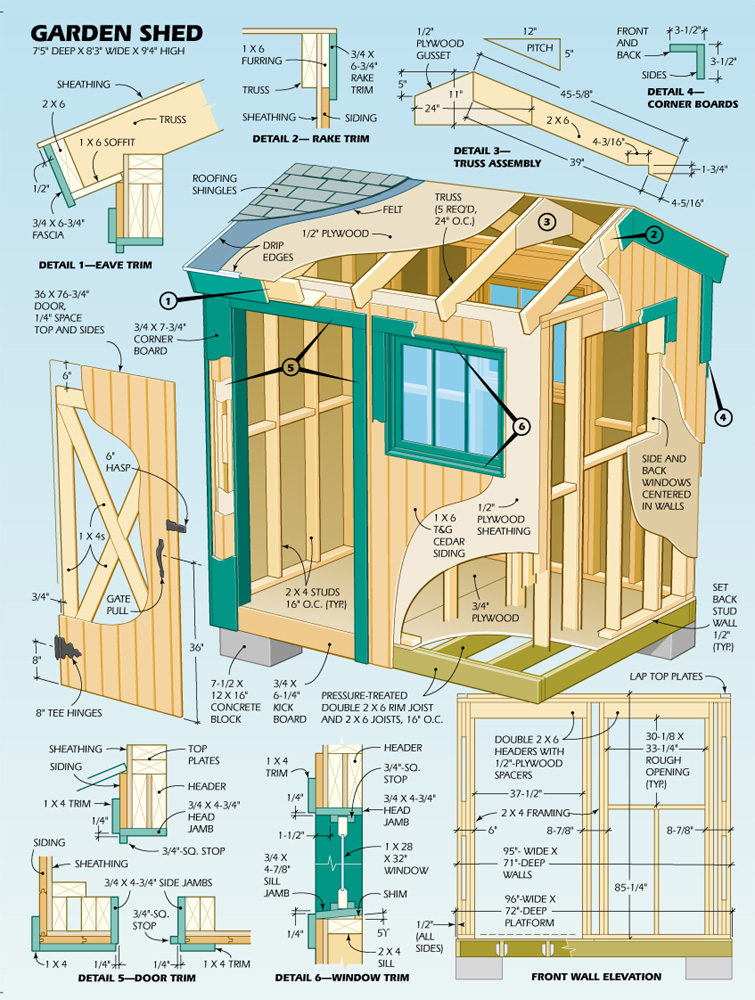 Shed Plans 6 X 8 Free Garden Shed Plans Explained Shed