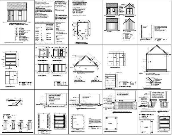 Plans for an 8 x 8 shed
 