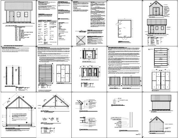 Sheds Plans Online guide: 16 x 8 garden shed plans