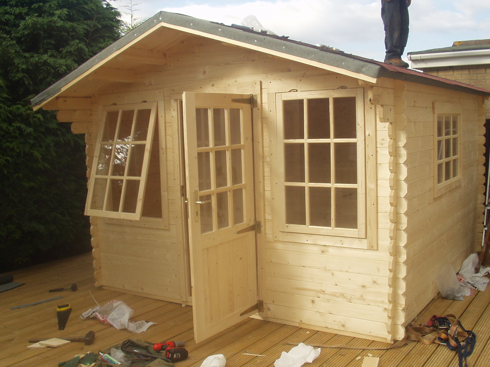 build a shed from metaltech scaffold frame